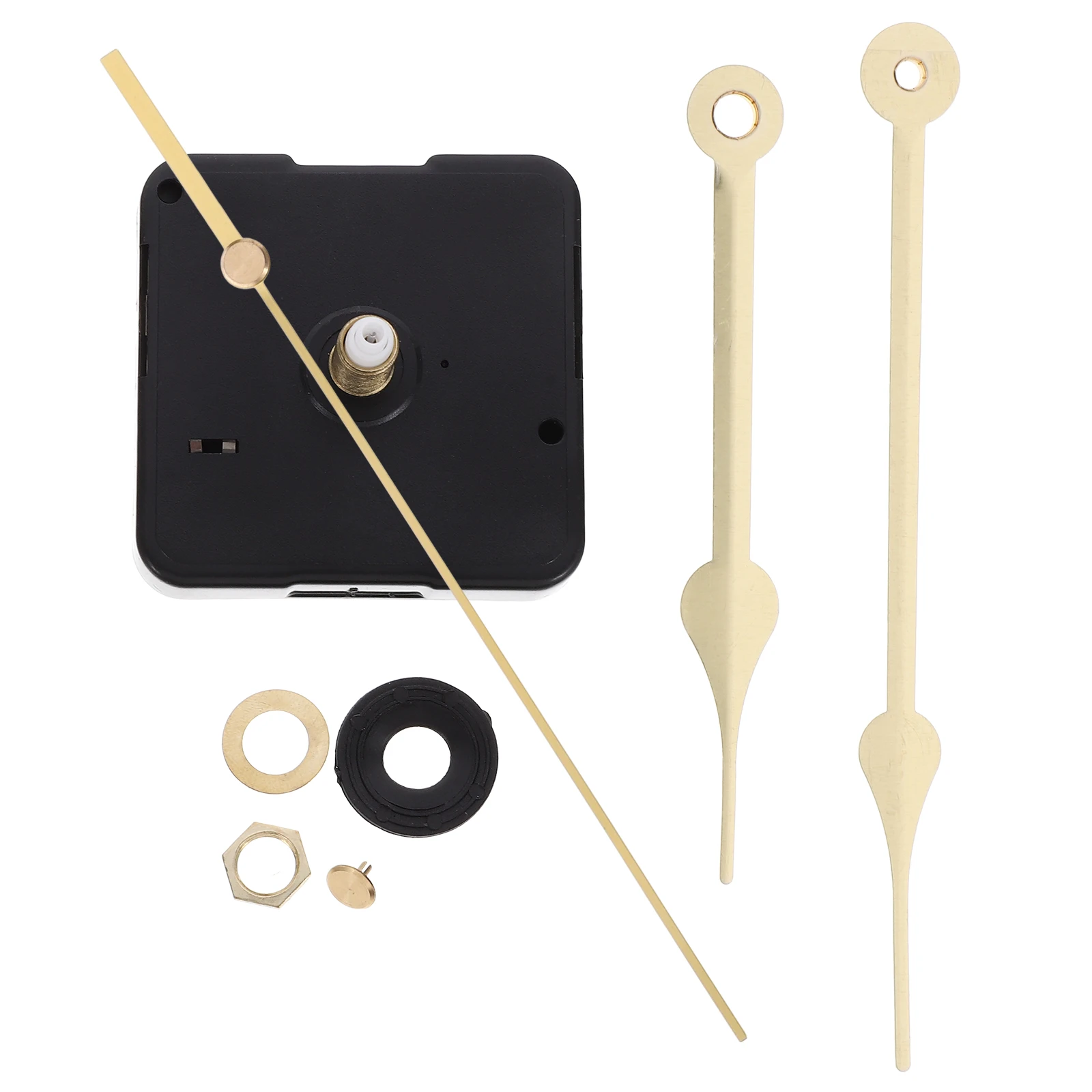 

1 Set Silent Movement Replacement Long Shaft Operated Wall Clock Motor Kit With Hands Numbers For Diy Decoration Clock