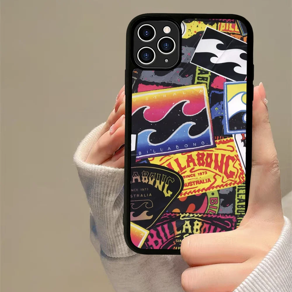 Casual Surfing B-BillabongeS Phone Case Silicone PC+TPU For Samsung S10 20 30 22 23 24 Plus Lite Ultra Cover