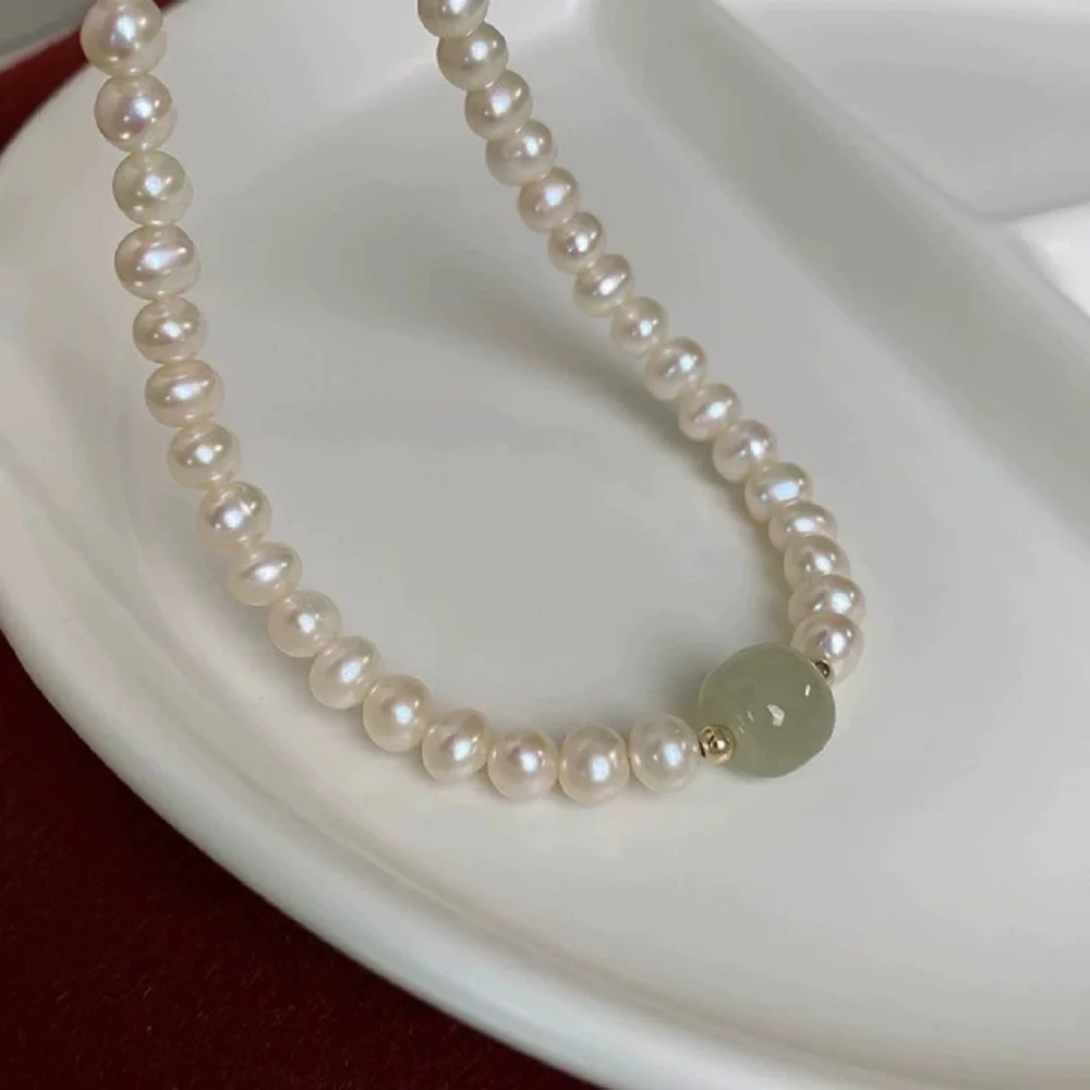 

Натуральный жемчуг AAAA5-6 мм, японское круглое жемчужное ожерелье, 18 дюймов + браслет в одном стиле, комплект 7,5-8 дюймов, 925 s