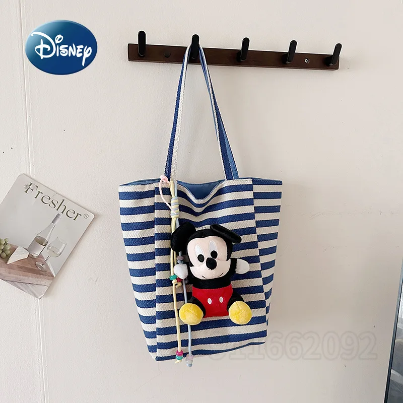 Disney Mickey Minnie New Women's Handbag Large Capacity Women's Shoulder Bag Cartoon Doll Fashion Casual Storage Women's Bag