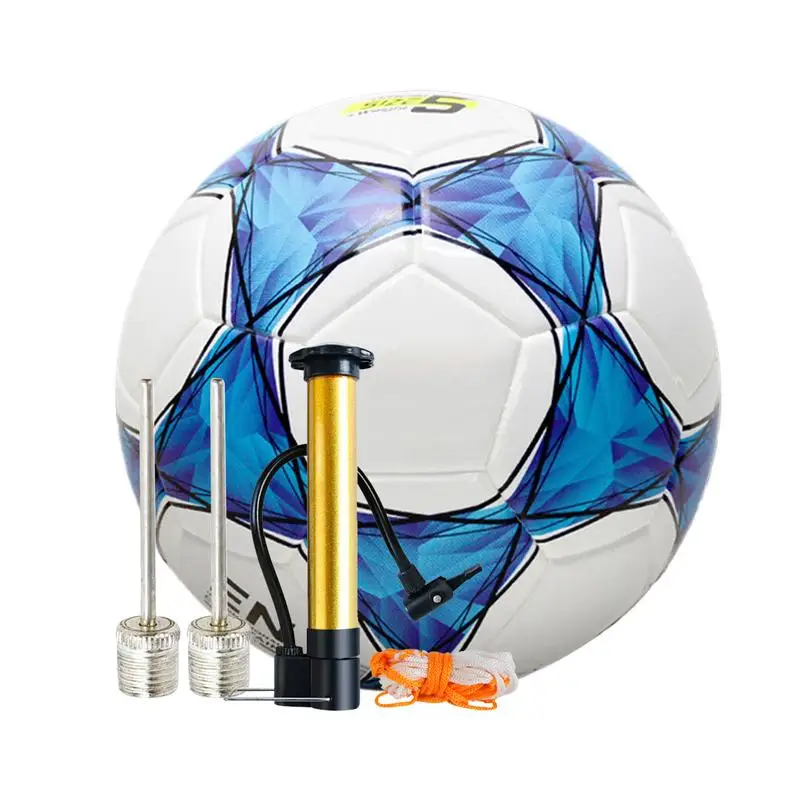 Soccer Ball Adult All Age Indoor Outdoor Practicing Soccer Ball Youth Soccer Ball With Pump And Net Bag Wear-resistant Machine