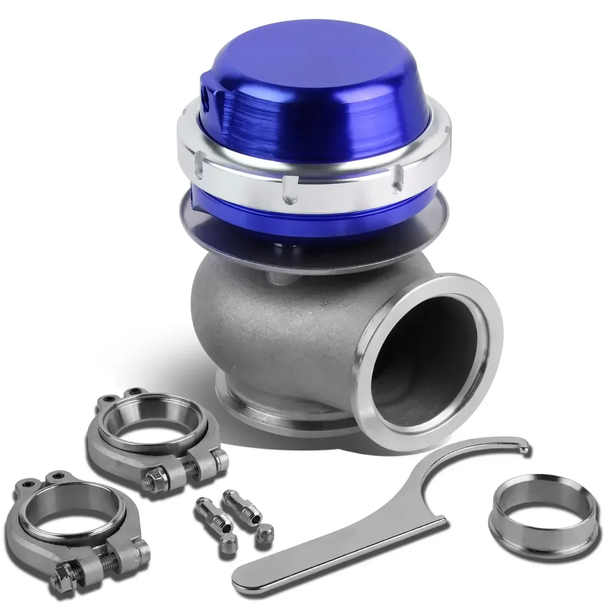 Car Universal External Wastegate V-Band Flanged Turbo Waste Gate For Supercharge Turbo Manifold With Logo 38mm 40mm 45mm