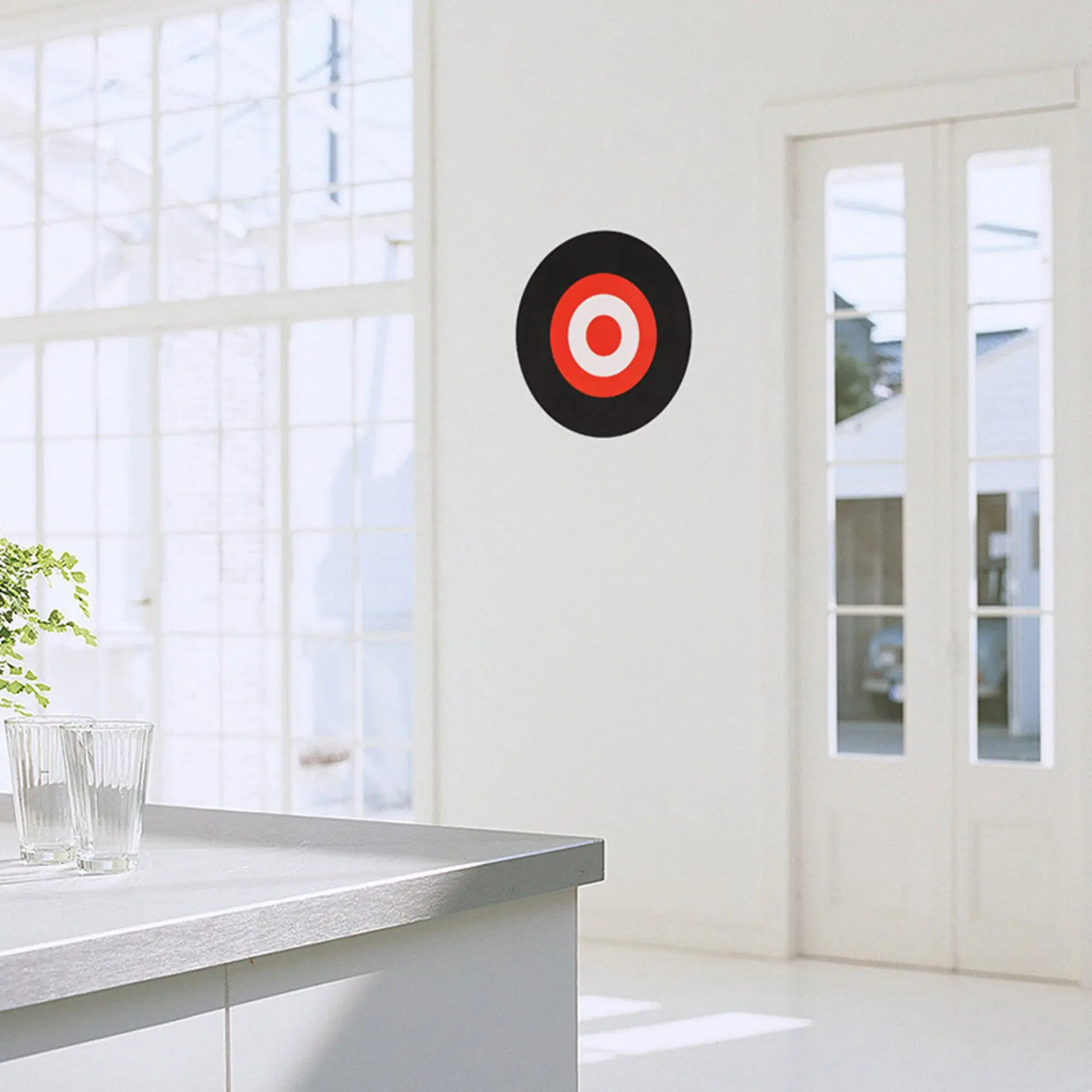 

ABVB-2X 25 X 3Cm Archery Eva Foam Target Self Healing Bow Moving Hunting Practice White+Red & Black+Red