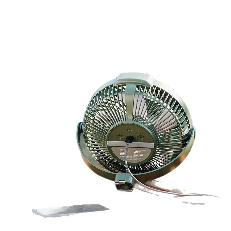 

Outdoor camping fan, rechargeable wireless portable, mosquito repellent electric fan, home desktop multi-function crane