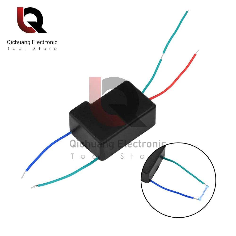 50KV แรงดันสูงชีพจร Arc เครื่องกำเนิดไฟฟ้าอินเวอร์เตอร์ S TEP UP Boost หม้อแปลงซูเปอร์ Arc คอยล์จุดระเบิดโมดูล DC3V-4.8V เพื่อ50KV 1-3A
