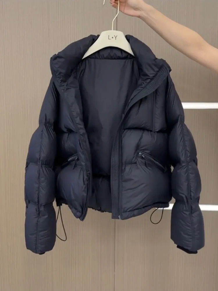 Einzigartiger ort Bla Damen Daunenjacke 2024, Winter, neue SLE-koreanische Version, gerader Schnitt, High-Fill-Power-Du-Daunenmantel