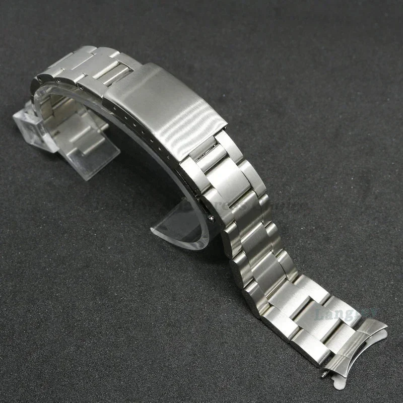 Stainless Steel Bracelet Strap for Rolex Water Ghost Oyster Men Sport Watchband Curved End Metal Band 17mm 18mm 19mm 20mm 21mm