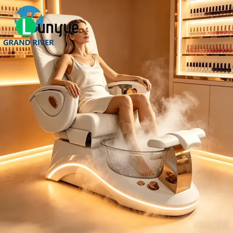 Premium Electric Pedicure Spa Chair for Beauty Nail Art Manicure Massage Foot Care Furniture Comfortable Professional