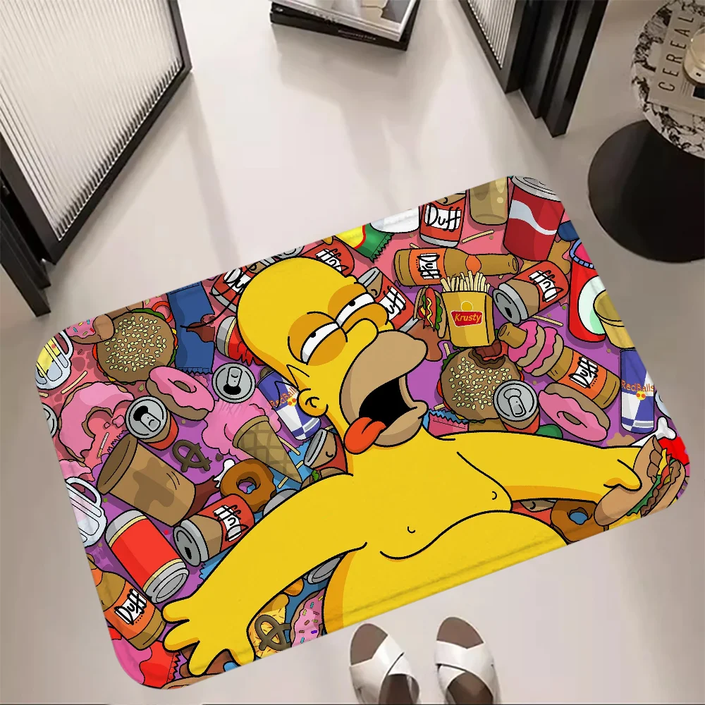 Anime Doormat S-Simpson Bedside Carpet Living Room Bathmat Kitchen Floor Foot Rugs Car Boot Rug Pet Mat Home Decor Birthday Gift