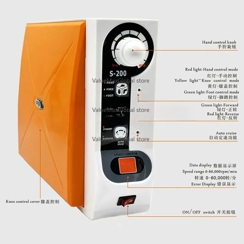 High-Speed Brushless Micromotor Lab Handpiece Micro Motor Control Polishing Grinding Machine for Dental And Lab Applications