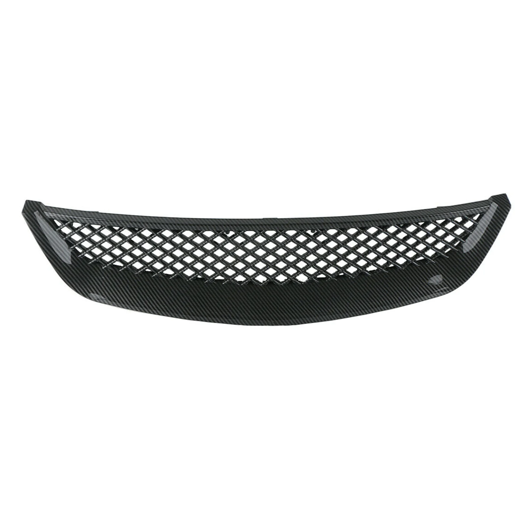 Front Bumper Hood Mesh Grille, grade de fibra de carbono para Honda Civic EM2 ES1 JDM