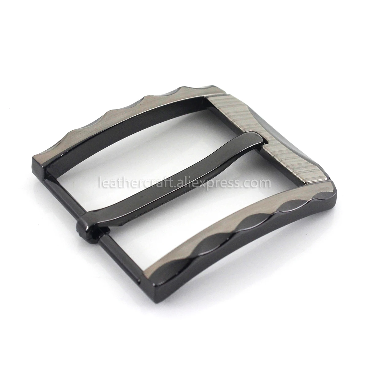 1pcs 40mm Metal Belt Buckle Half Heel Bar Buckle Men\'s Single Pin Buckle Leather Belt Adjustment DIY Fit for 36-39mm