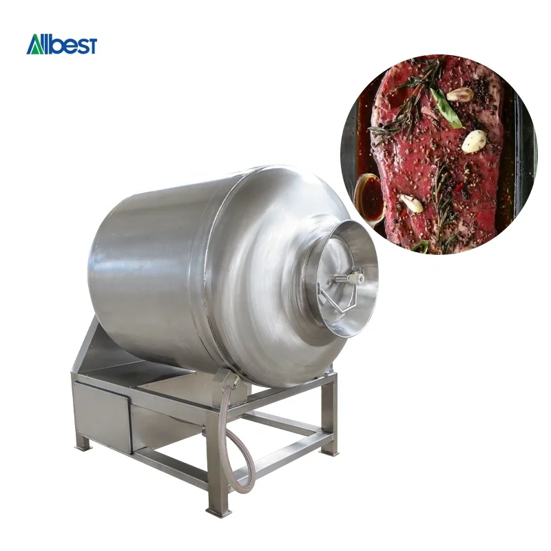 Commercial Large Scale Fish Marinator Meat Vacuum Tumbler Food Chicken Meat Marinating Machine