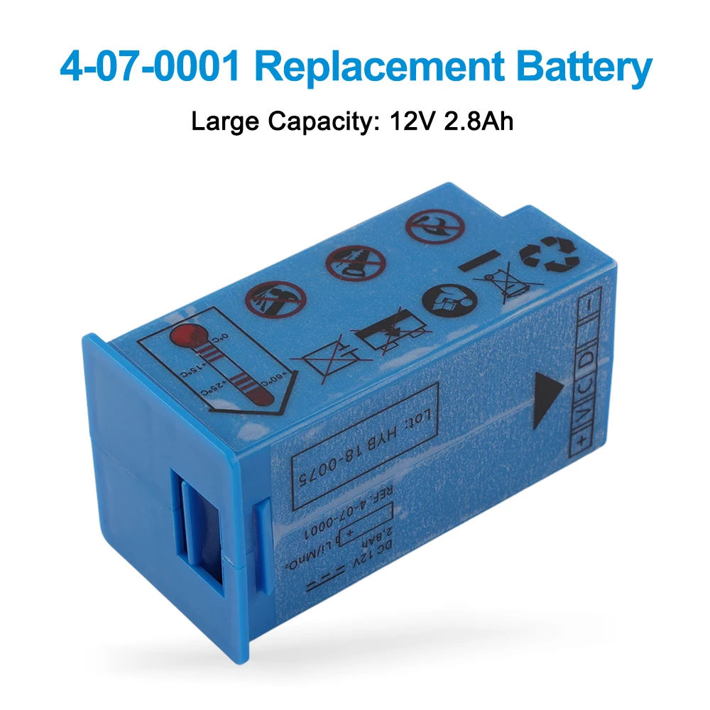 12V 2,8Ah 4-07-0001 HYB 18-0075 Ersatzakku für FRED easy Life AED-Defibrillator HYB15-0040 FA12-06466 HYB-140-0023 – Detail 1