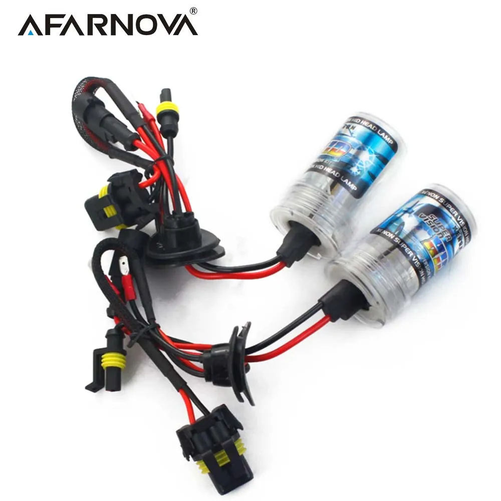 Afarnova 55W HID Kit Xenon H1 H3 H7 H8 H9 H11 Headlight Bulbs Xenon Headlamp  4300k 5000K 6000k 8000K Universal Lamp