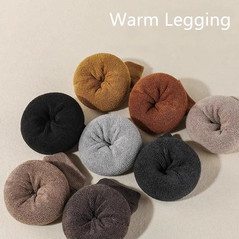 Lolita Beinlinge Frauen Gestrickte Winter Warm Über Knie Lange Socken Einfarbig Häkeln Fuß Abdeckung Y2K Socken Mode Legging