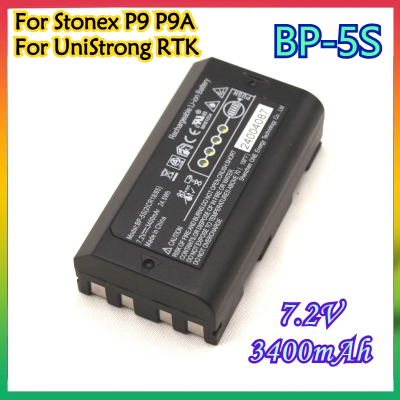 

BP-5S 7.2V 3400mAh Battery for Stonex P9 P9A Data Collector Battery for UniStrong RTK Measurement Instrument LI-ion Battery