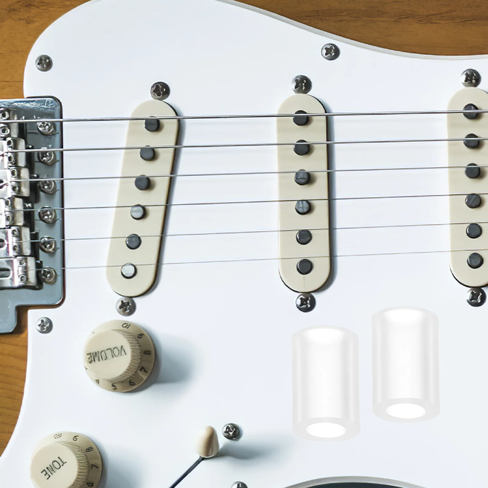 

50Pcs Guitar Pickup Tubing Rubber Mounting Sleeves 10x0.7mm Height Adjustable Covers Wire Sleeves for Electric Guitar Repair