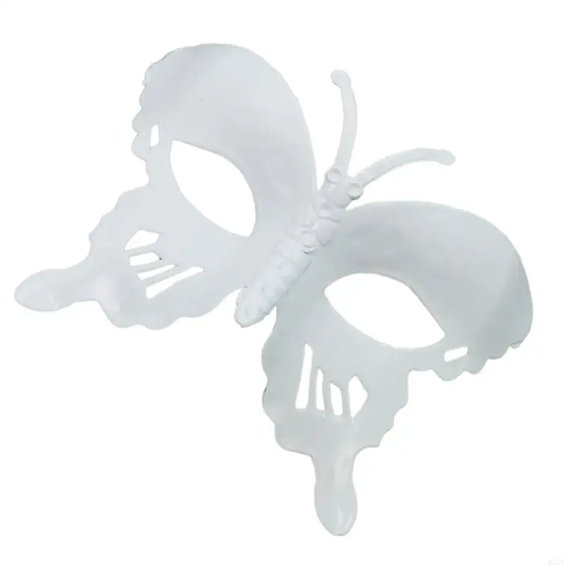 DXAE Halloweenowa maska ​​biała maska ​​maskarada maska ​​pół twarzy maska ​​mardi gras maska