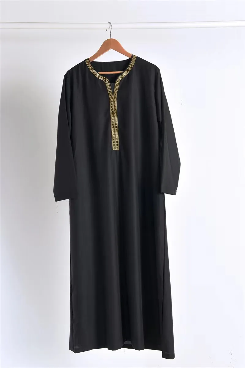 Männer Arabische Robe Muslim Islamische Kleidung Arabischen Vintage Langarm Männer Thobe Robe Lose Dubai Saudi Arabischen Kaftan Männer Kleidung