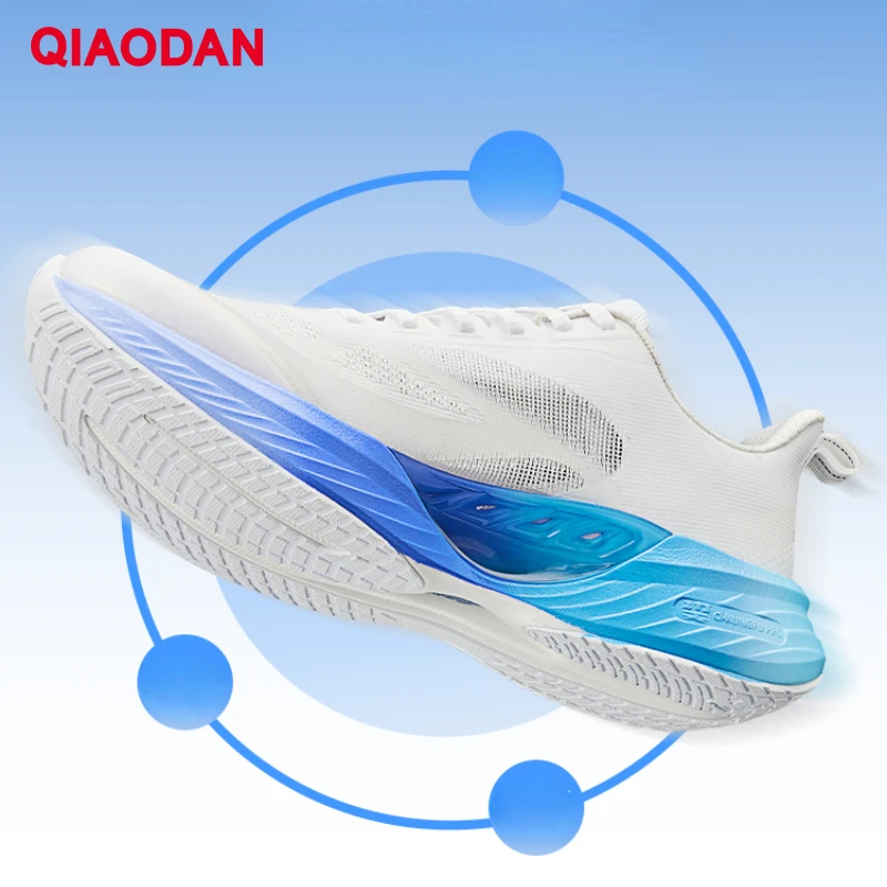 QIAODAN Team 2.0 Sneakers Men 2024 New Hard-Wearing Anti-Slippery Comfortable Breathable Lightweight Running Shoes XM25240226