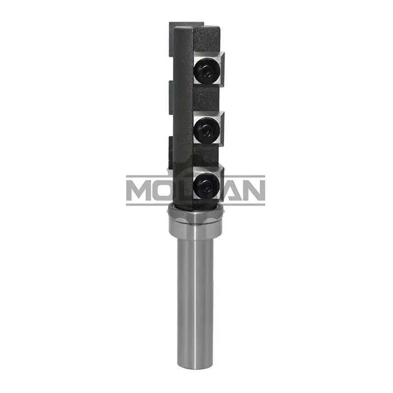 

1/2*19*55 Woodworking CNC Router Bit Straight Trimming Knife for Cutting Slotting Wood Board