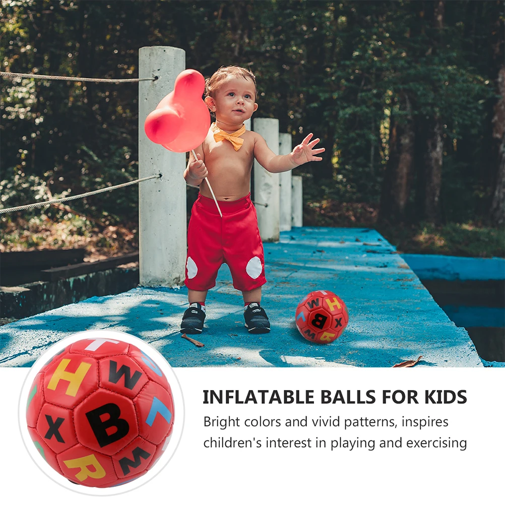 

3pcs Inflatable Small Soccer Ball -Resistant Toddler Children Outdoor Plaything Interesting Balls Lightweight