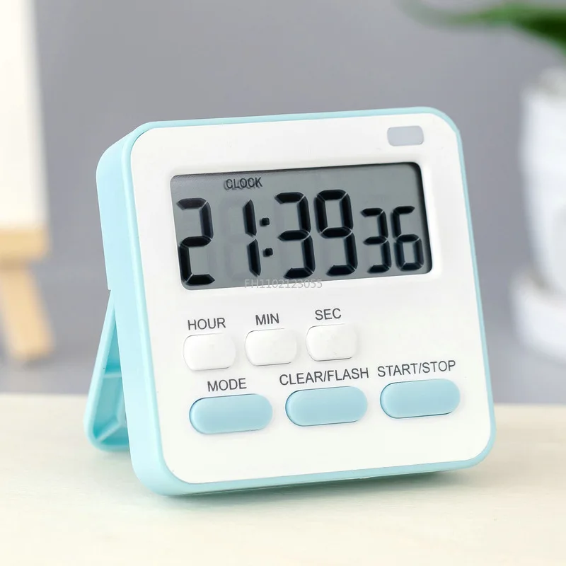 Digital Display With Flashing Light Timer Kitchen Sport Study Game With Magnetic Countdown Alarm Clock Countdown Stopwatch