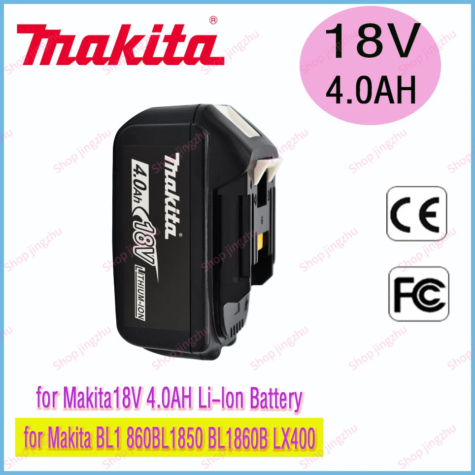 

Makita Original 18V 4.0AH 5.0AH 6.0AH Rechargeable Power Tools Battery with LED Li-ion Replacement LXT BL1860B BL1860 BL1850