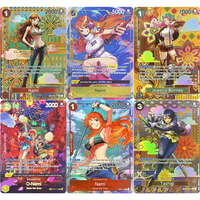 2PCS One Piece Foil Game Proxy CHARACTER Cards Nami O-Nami Sabo Silvers Rayleigh Tashigi Toy gifts Anime collect Texture cards