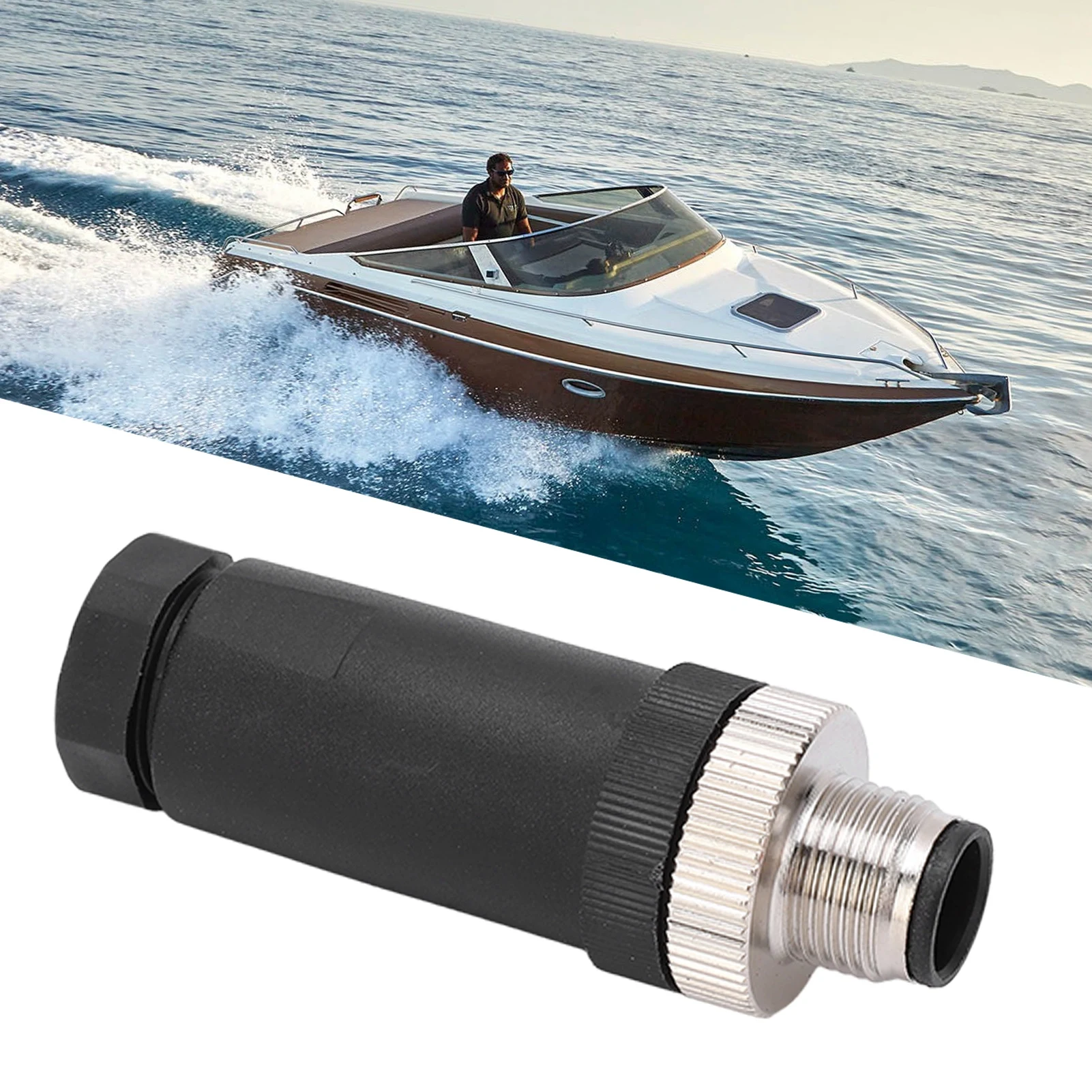 IP67 Waterproof Boat Accessories External Thread Installable Connector for NMEA 2000 for Lowrance Networks for Simrad Networks