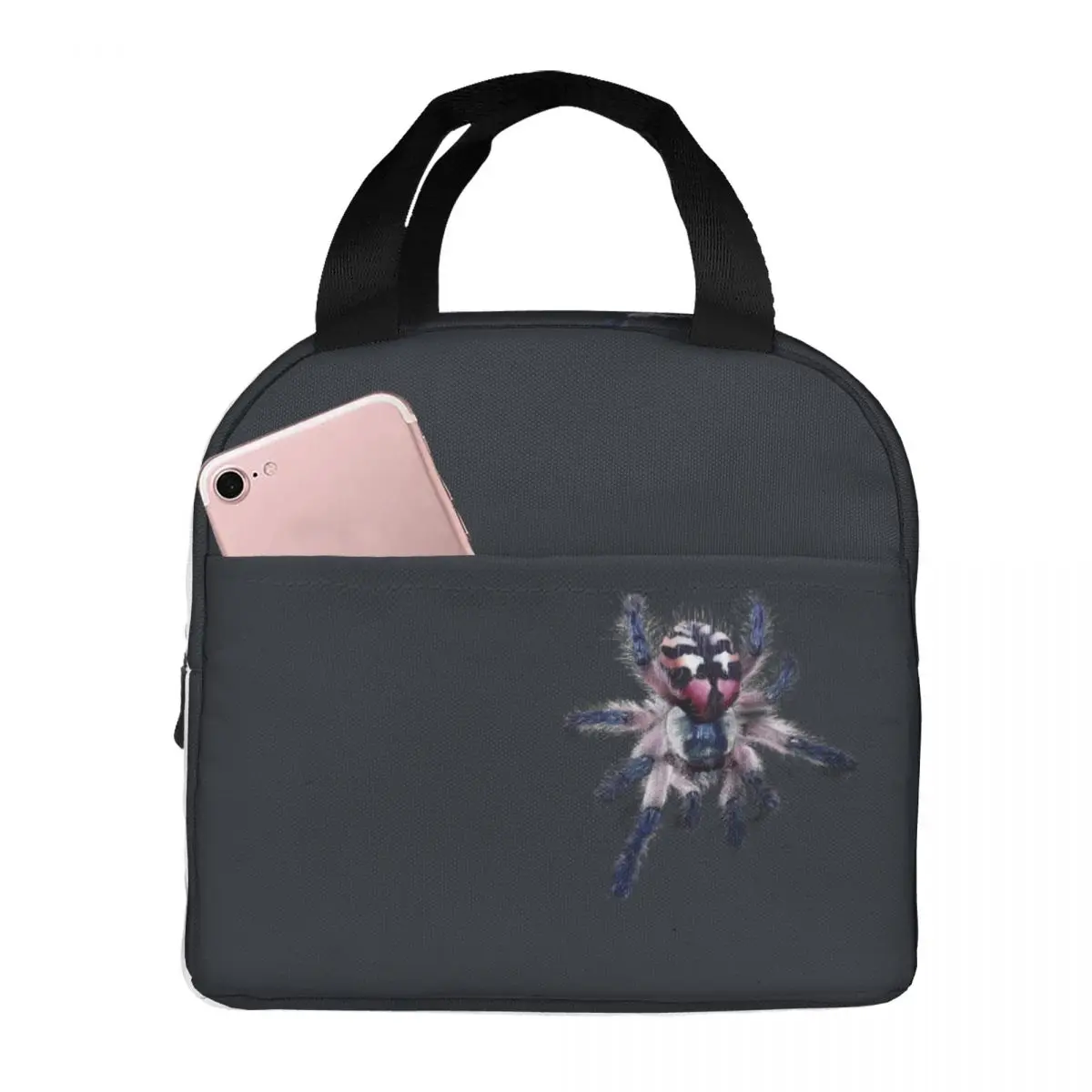 

HD 3D Tarantula Typhochlaena Seladonia Insulation Rice Bag Marvel Venom The Last Dance Office Staff Thickened Handheld Food Box