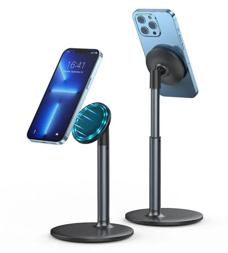 

Магнитная подставка для телефона, регулируемая по высоте, вращающаяся на 360° для Magsafe Iphone 16 Pro Max Plus, портативный живой настольный ленивый кронштейн