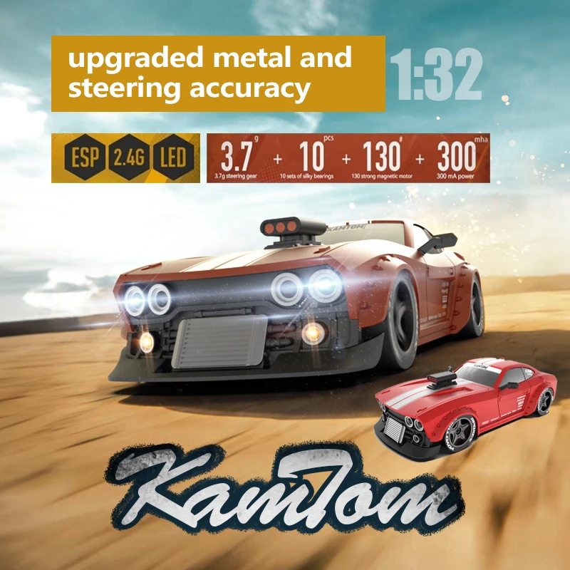 Upgrade Kamtom Dodge 3299 Luminous Remote Control Car Boy Toy Car Professional Rc Drift Remote Control Stunt Car Racing Gift