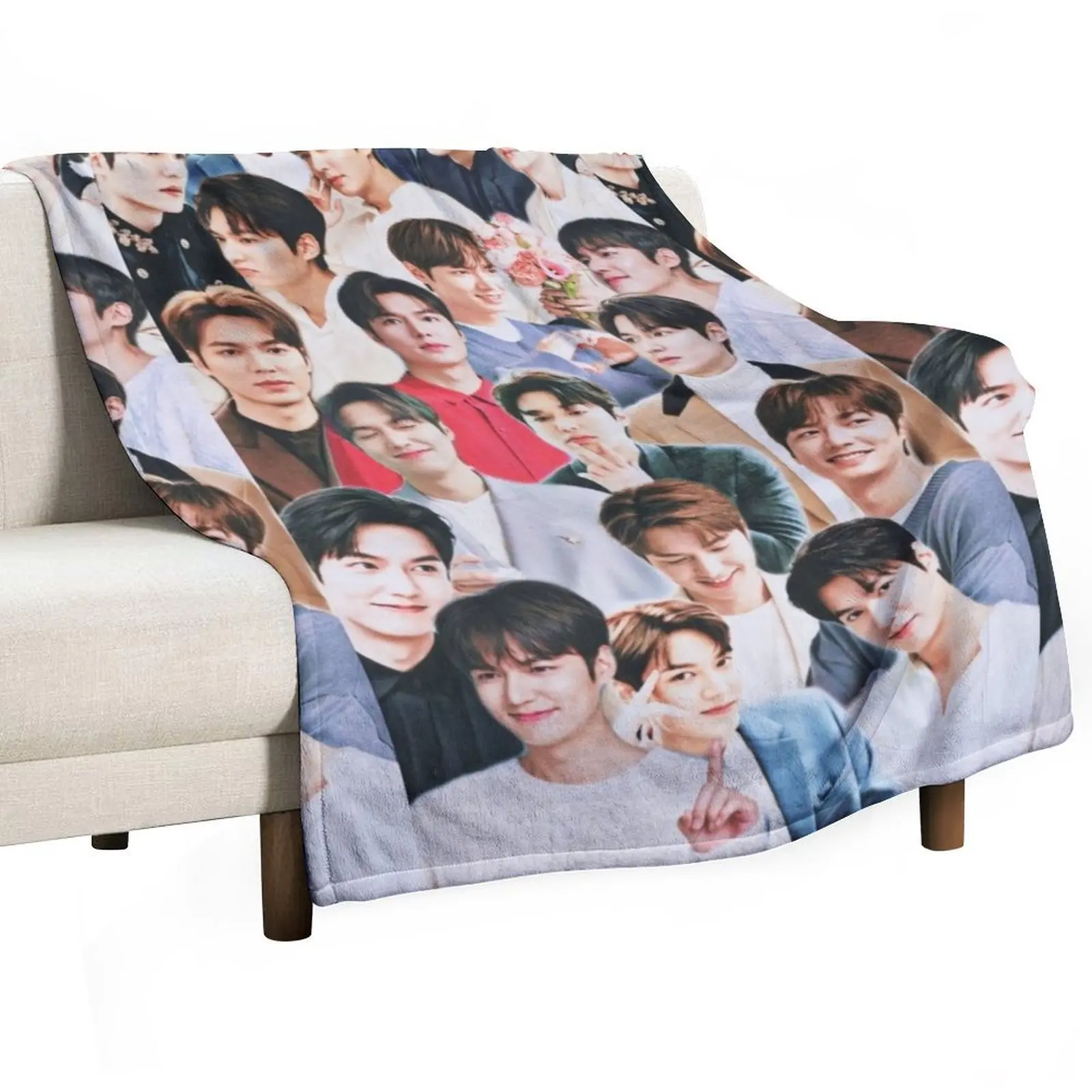 

Lee Min-ho collage Throw Blanket Luxury Throw Hairys Plaid on the sofa Heavy Blankets