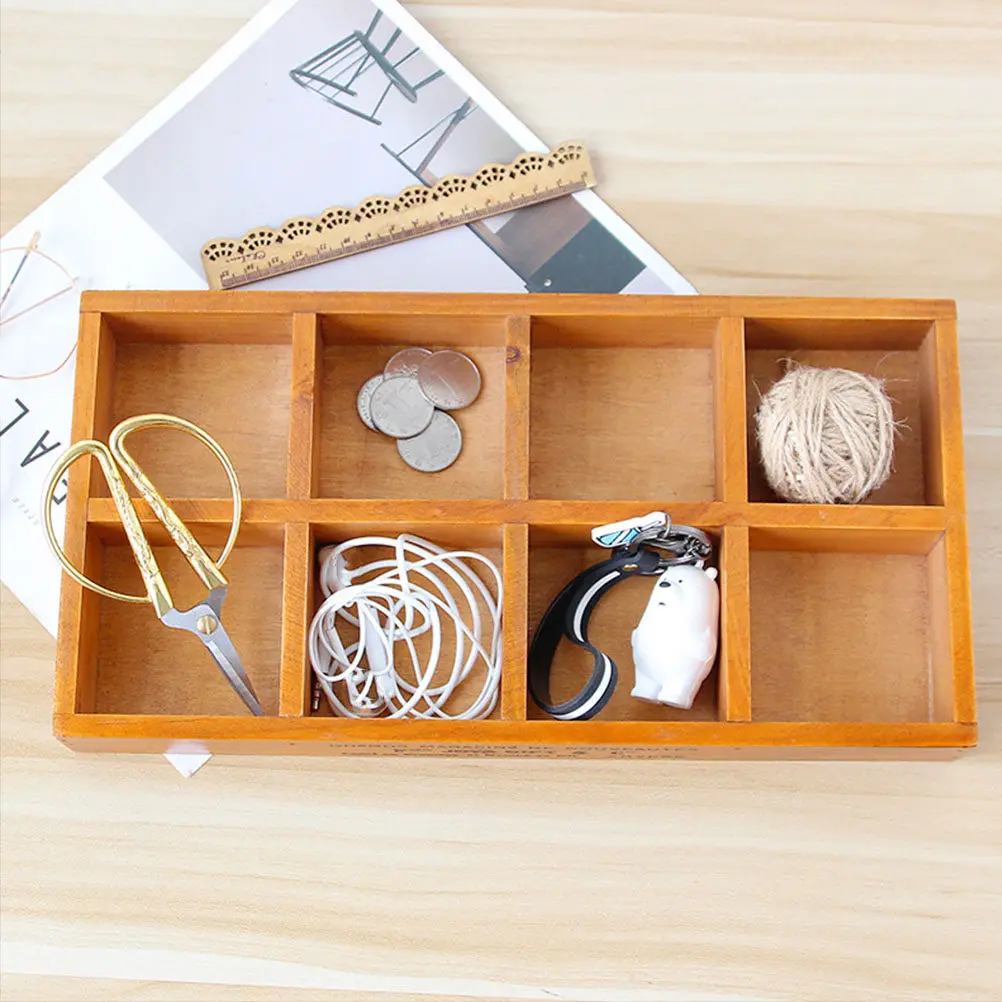 

Настольный органайзер для хранения, 1 шт., креативный дизайн с разделителями, для дома и офиса, шкафчик для мелочей, домашний органайзер