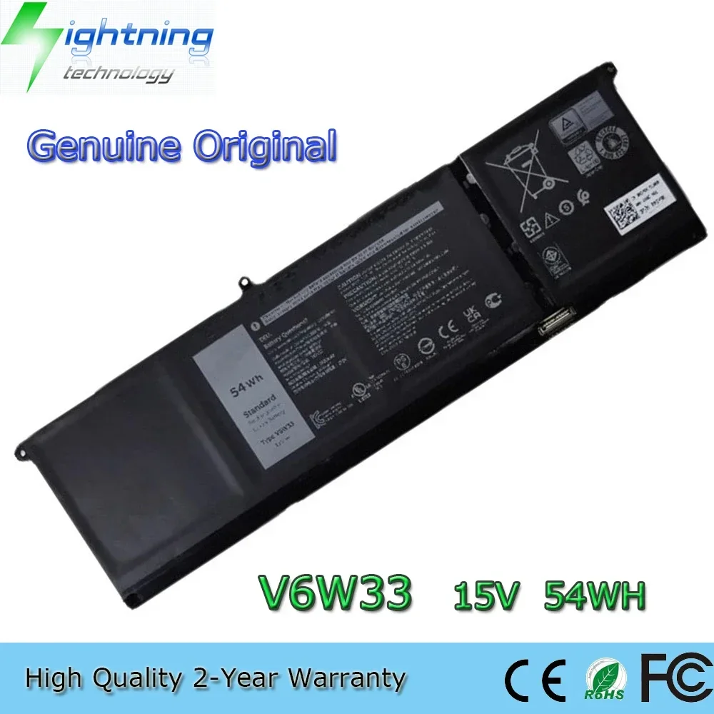 

Genuine Original V6W33 15V 54Wh Laptop Battery for Dell Inspiron 5515 Vostro 5510 5515 Series 0WV3K8 0VKYJX G91J0 etc.
