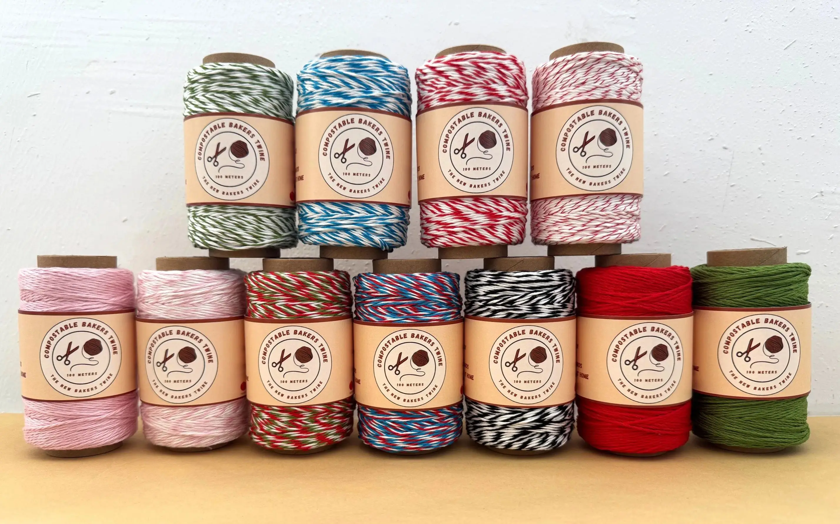 100M Corde biodegradabili compostabili appese verdure frutta serra cetrioli pomodori tralicci piselli ramo cravatte vite