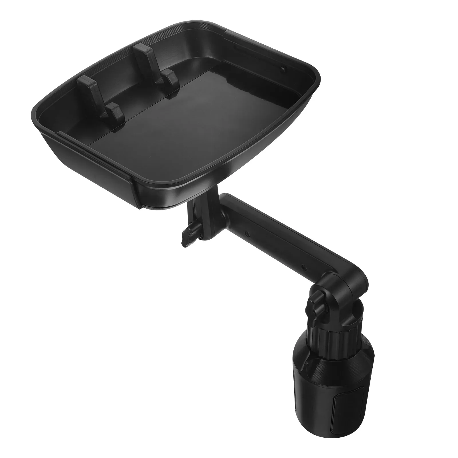 

Car Food Tray ABS Vehicle Cup Holder Snack Tray for Cars Trucks Rvs Adjustable Angle Dining Table on The Go Road Trip