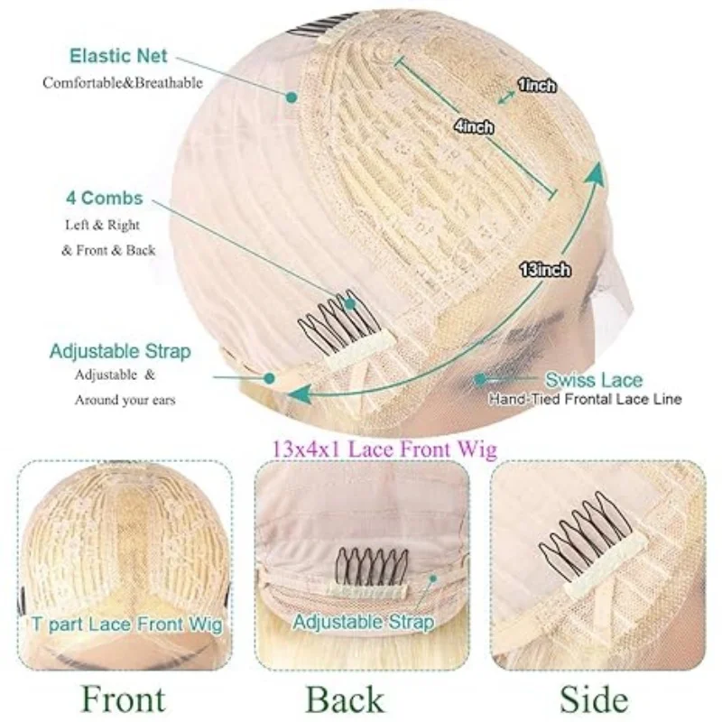 13x1 HD parrucca del merletto 613 miele biondo parrucche dell'onda del corpo capelli umani T-part parrucche brasiliane a buon mercato in vendita parrucche dei capelli per le donne