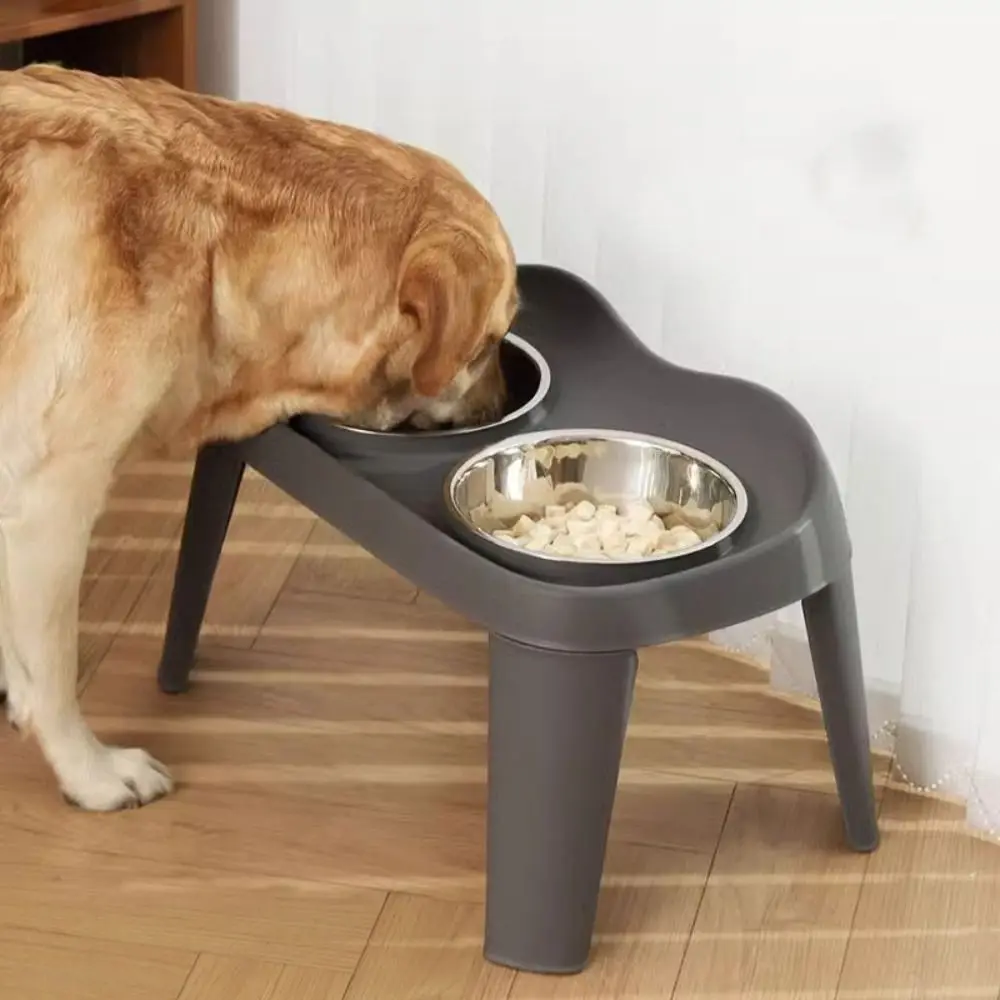 

Миска для собак из нержавеющей стали, двойная, разборная, для корма и воды, большая емкость, складная, для котят и щенков