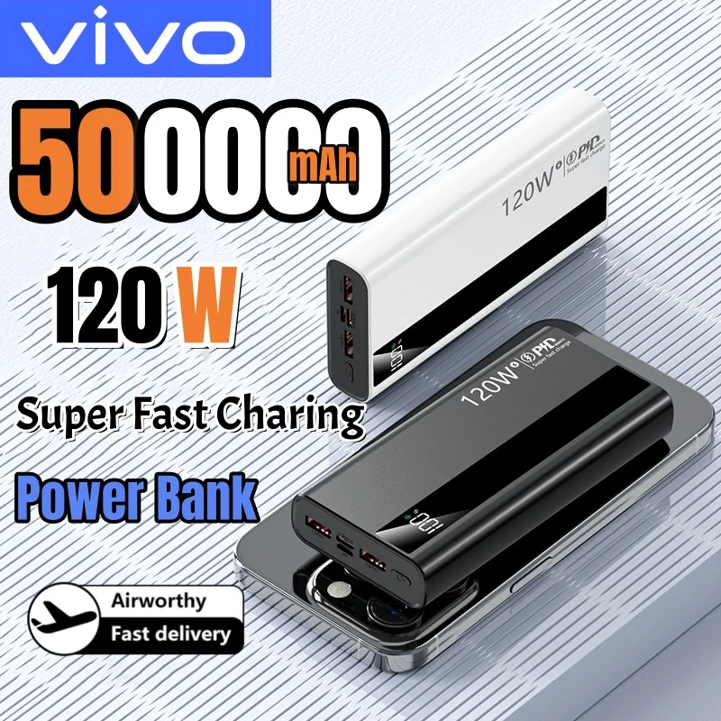 Xiaomi 500000mAh قوة البنك 120 واط قدرة عالية سوبر شحن سريع بطارية خارجية محمولة آيفون هواوي سامسونج 2025 جديد #1