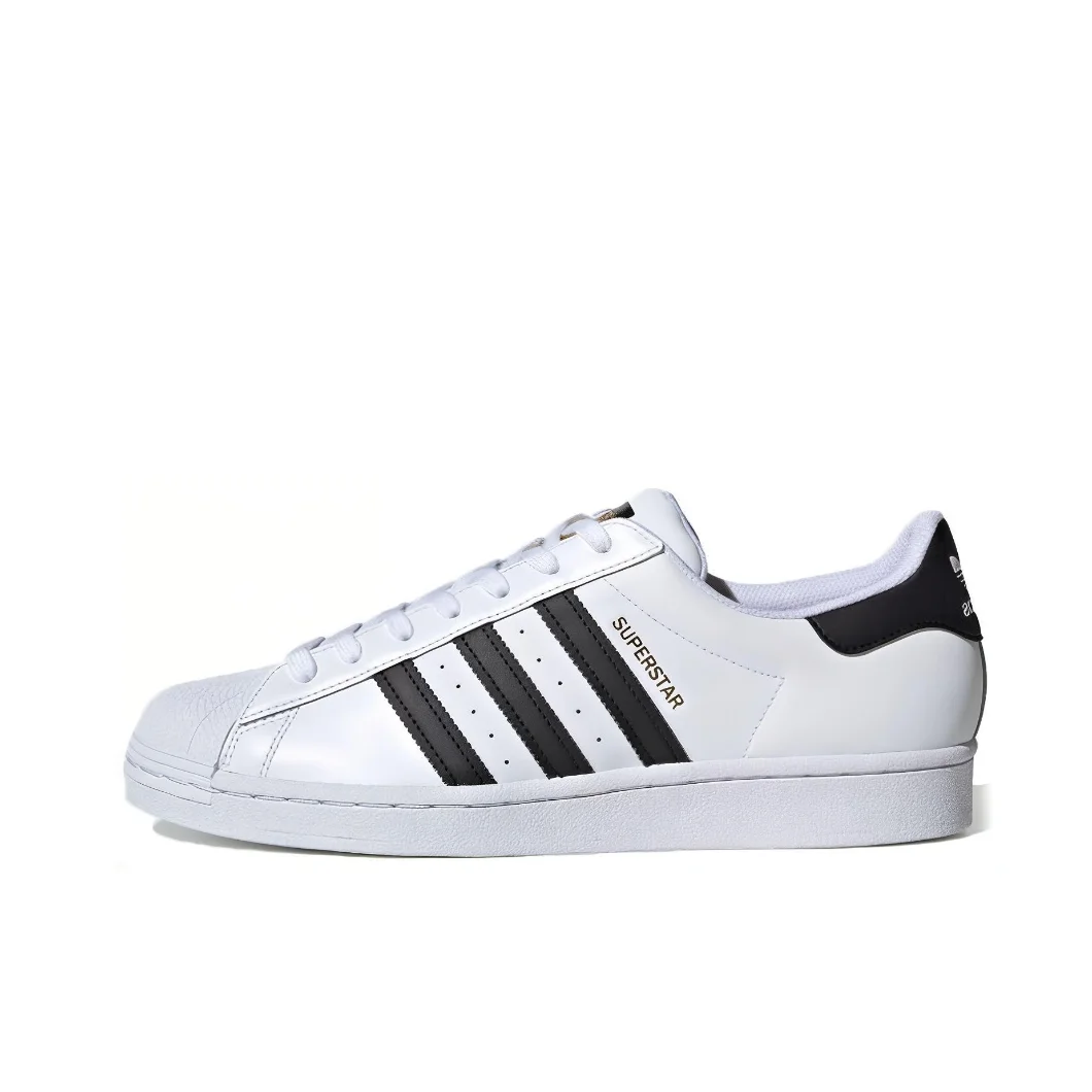 Adidas Original SUPERSTAR Fashion Trend Low Top Board Shoes Men's and Women's Casual Shoes White and Black Colourway