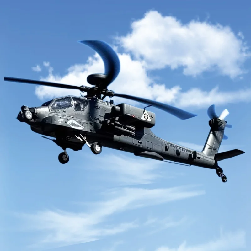 RHSKY Apache F11S RC Helicopter GPS Simulation Armed Military Helicopter 3D Inverted Flight Aerial Model Remote Control Drone