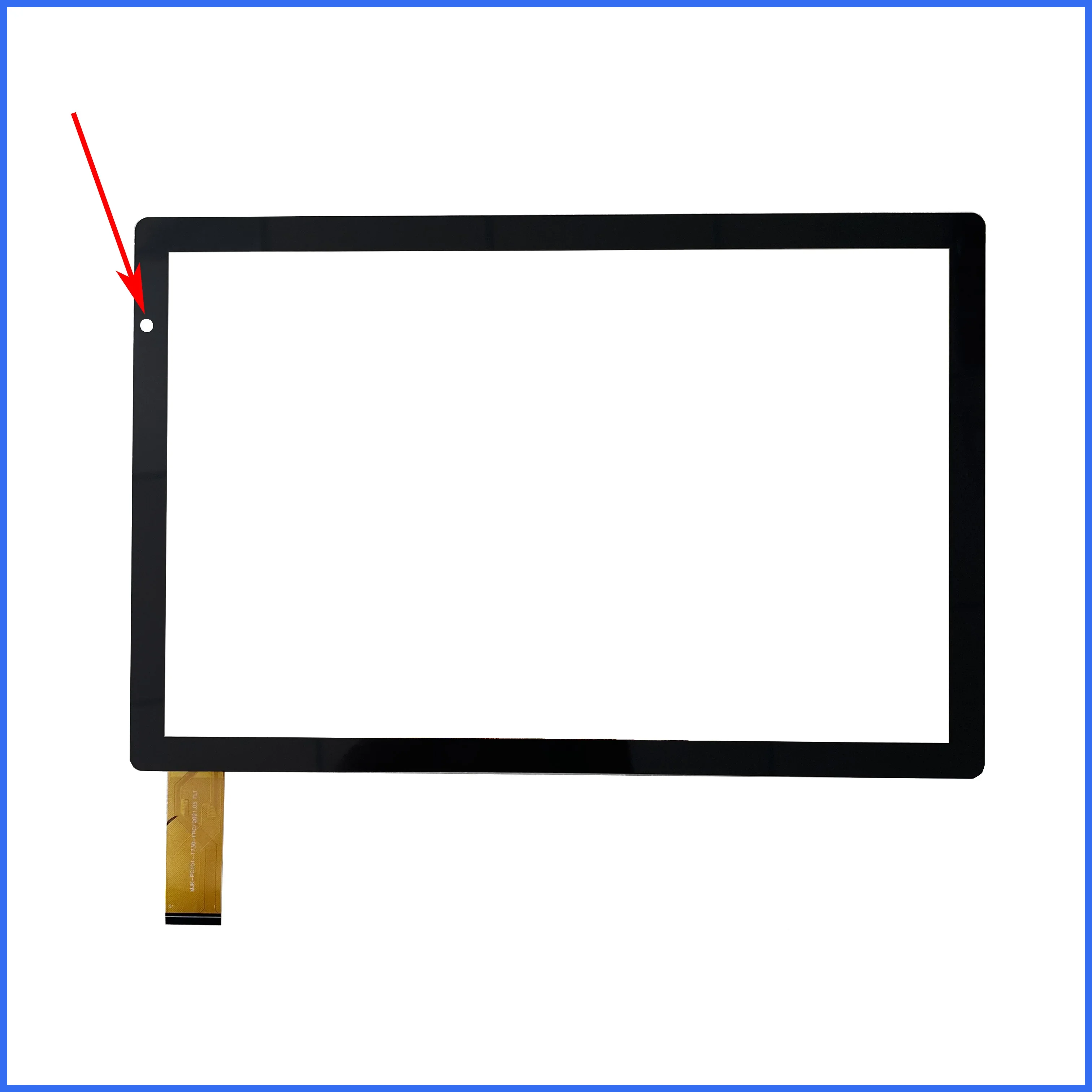 

10.1 INCH Touch Screen P/N MJK-PG101-1730-FPC Tablet PC Capacitive Touch Digitizer Sensor Tab External Glass Panel replacement