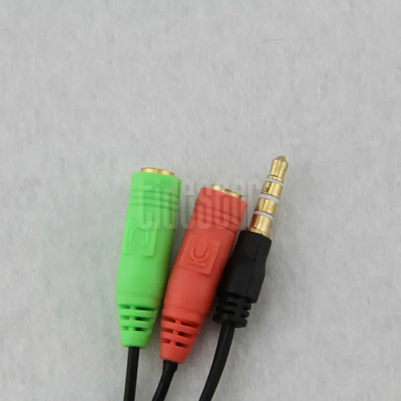 100pcs 3.5mm Audio Stereo Y Splitter Headphone Connector Cable 1 Male to 2 Female Aux Cord for Earphone Mobile Phone Laptop PC