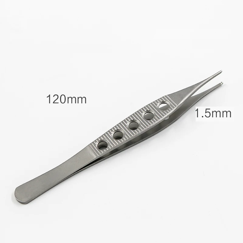 Ophthalmic Microinstruments Tweezers Ding Tweezers Cosmetic Plastic Tools Double Eyelid Stainless Steel Toothed Tweezers