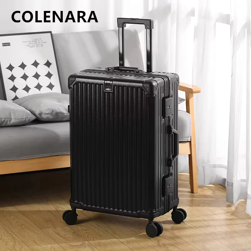 COLENARA Suitcase on Wheel Aluminum Frame Boarding Box 20