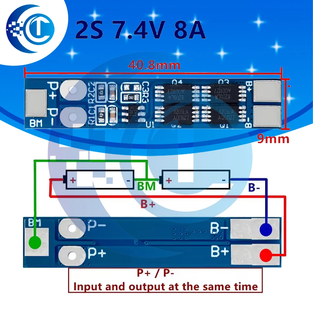2S 7.4V 8A Li-Ion 1… - image