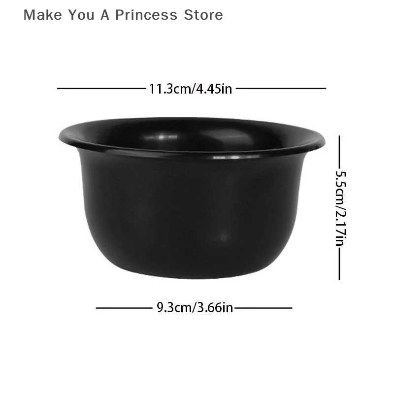 Picture 7: Shaving Cream Bowl Deep Design Shave Cup Plastic Container Soup Storage Bowl Sturdy Anti Slip Shaving Foaming Bowl Barber